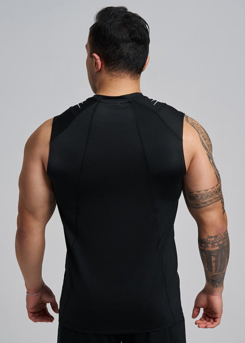 COMPRESSION FIT Tank CORE TANK - MIDNIGHT BLACK