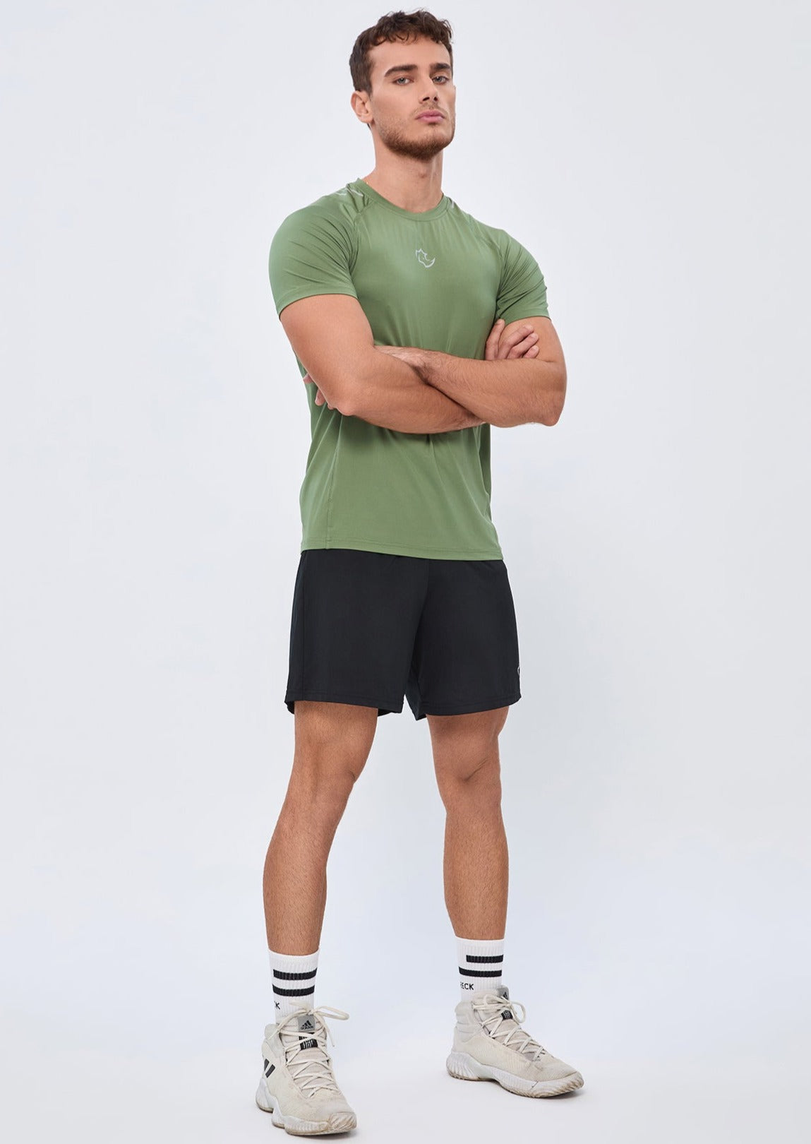 COMPRESSION FIT Tshirts CORE TEE - SAGE GREEN