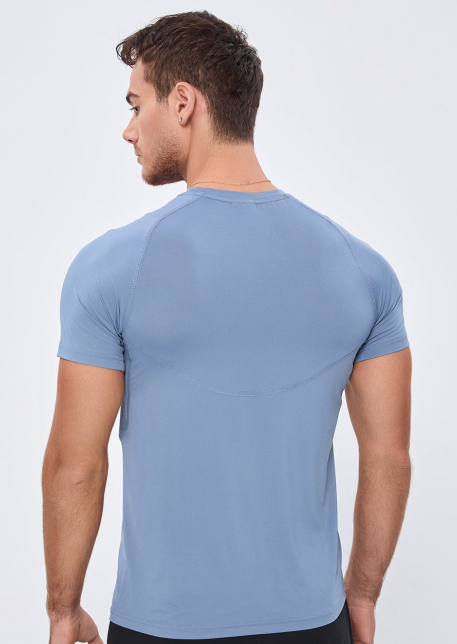 COMPRESSION FIT Tshirts CORE TEE - STONE BLUE