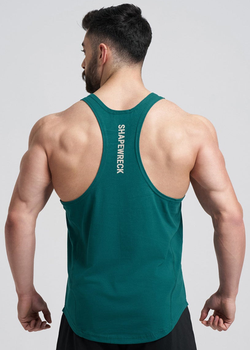 SLIM FIT Tshirts 3D RHINO STRINGER - STORMY GREEN