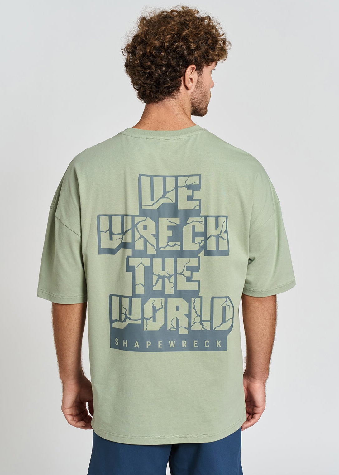 WRECK THE WORLD OVERSIZED TEE