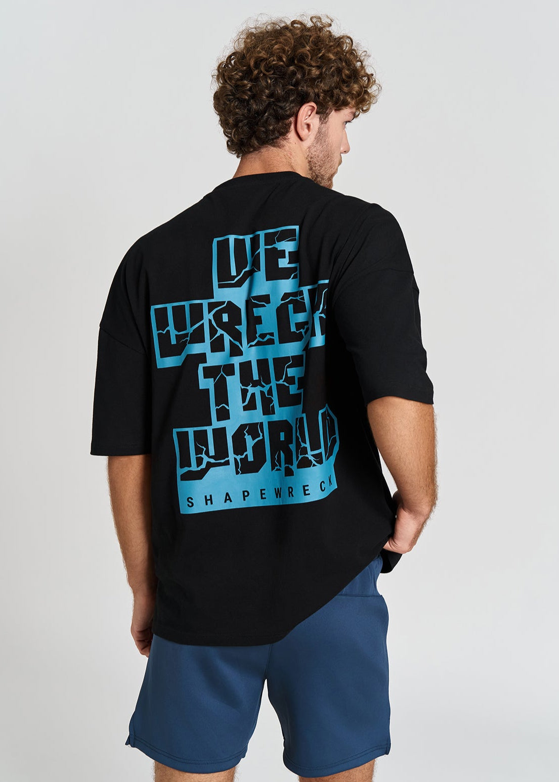 WRECK THE WORLD OVERSIZED TEE