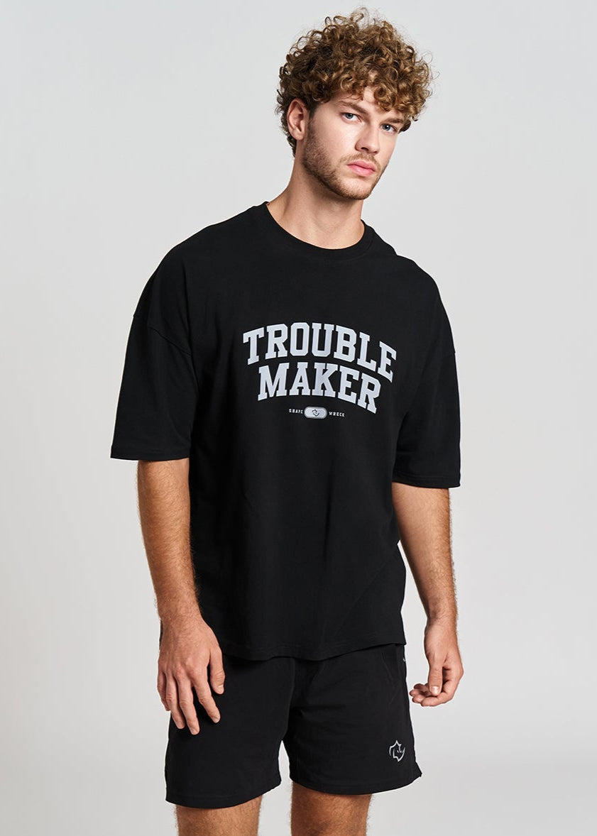 TROUBLE MAKER OVERSIZED TEE