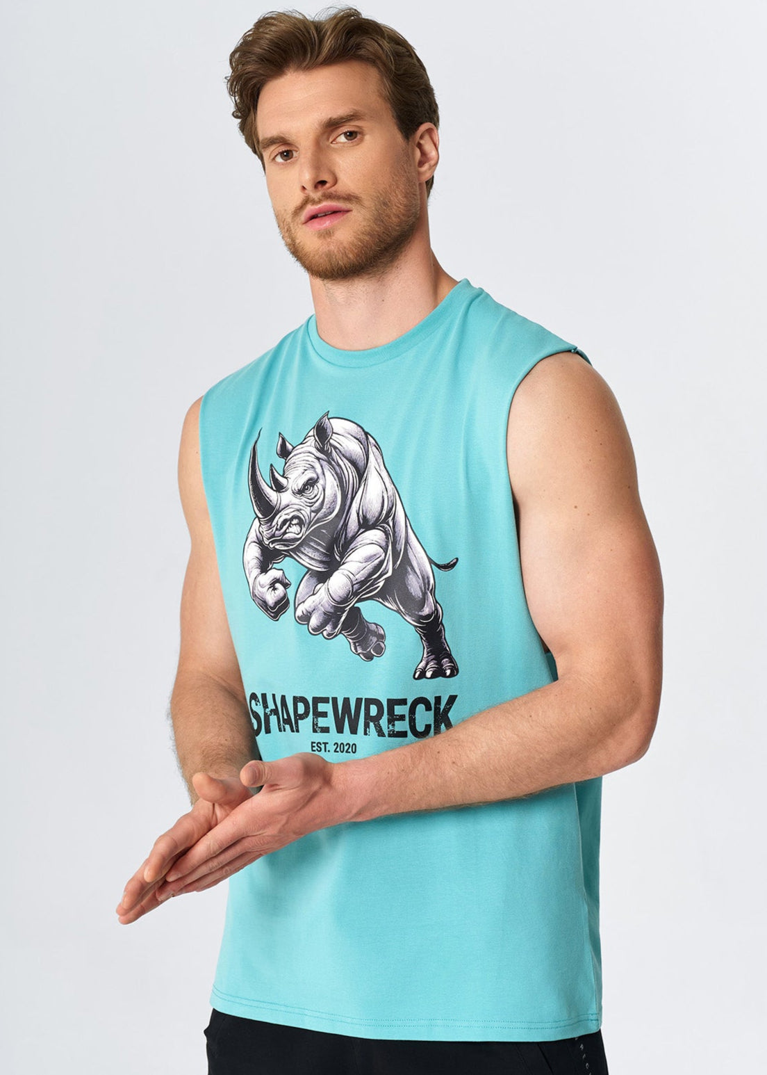 AQUA BLUE Tank ICONIC RHINO TANK