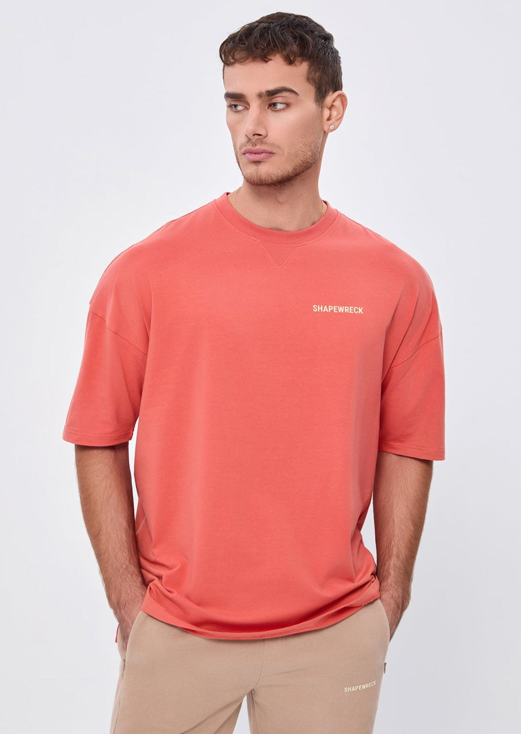 BURNT ORANGE L 🎁 X OVERSIZED TEE (100% off)