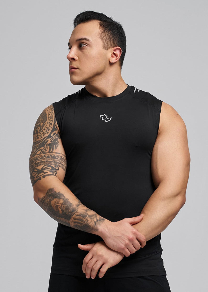 COMPRESSION FIT Tank CORE TANK - MIDNIGHT BLACK