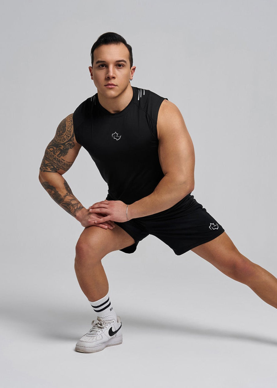 COMPRESSION FIT Tank CORE TANK - MIDNIGHT BLACK