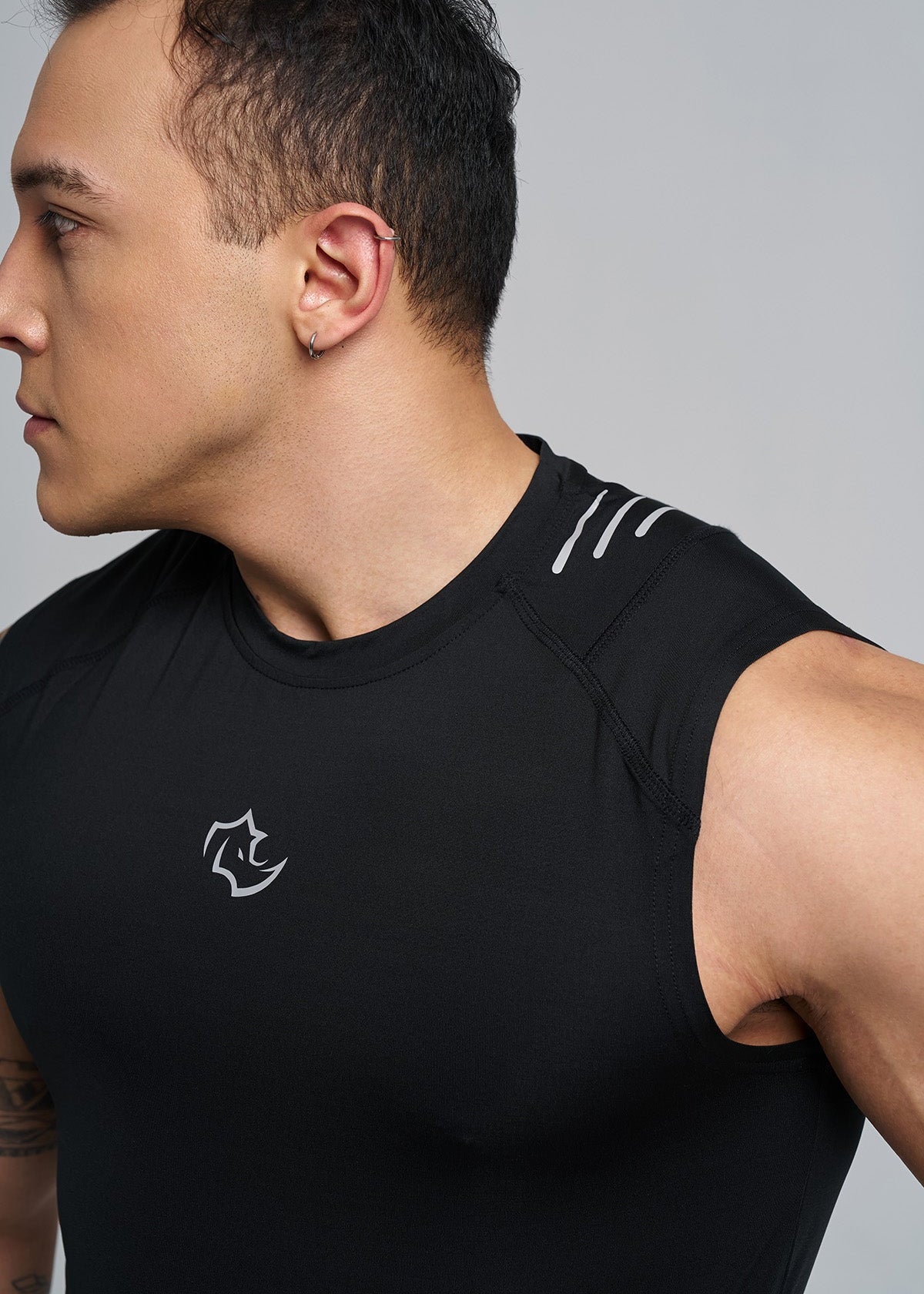 COMPRESSION FIT Tank CORE TANK - MIDNIGHT BLACK