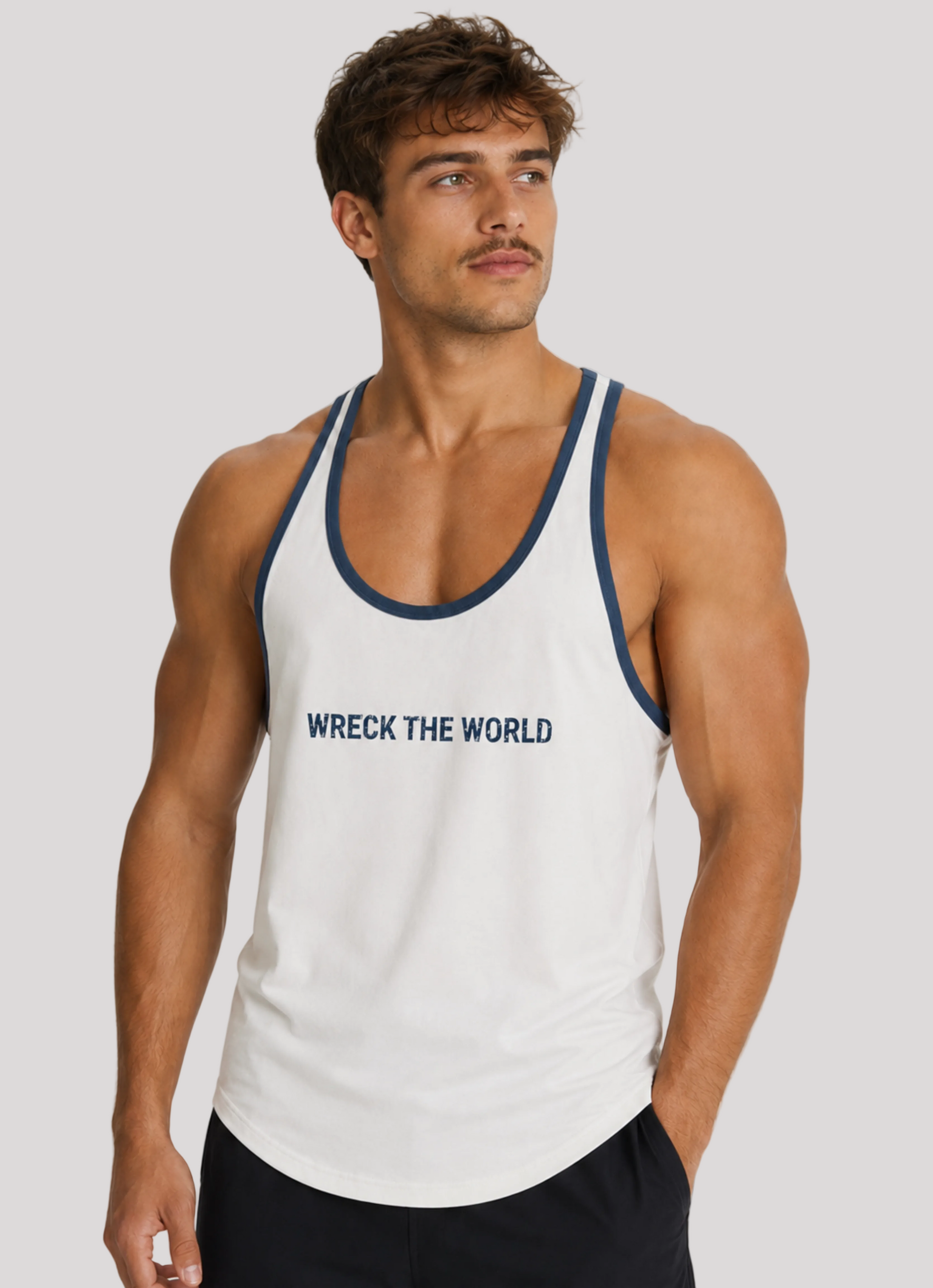 LE BLANC Tank WRECK THE WORLD STRINGER
