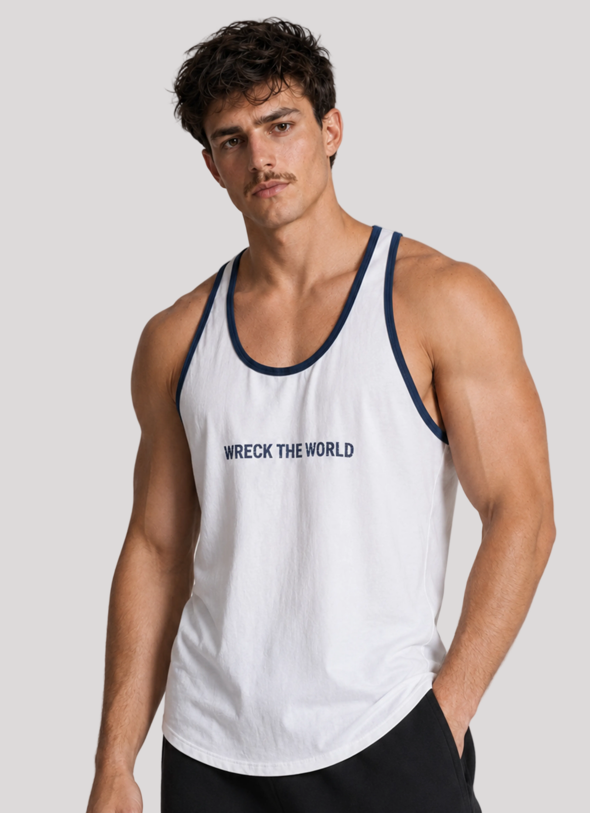 LE BLANC Tank WRECK THE WORLD STRINGER