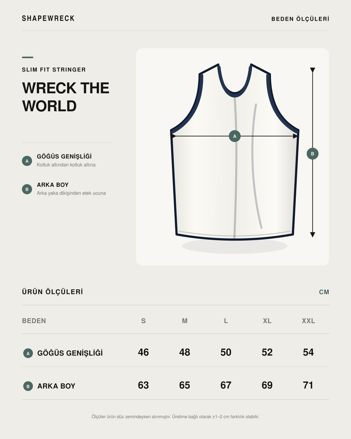 LE BLANC Tank WRECK THE WORLD STRINGER