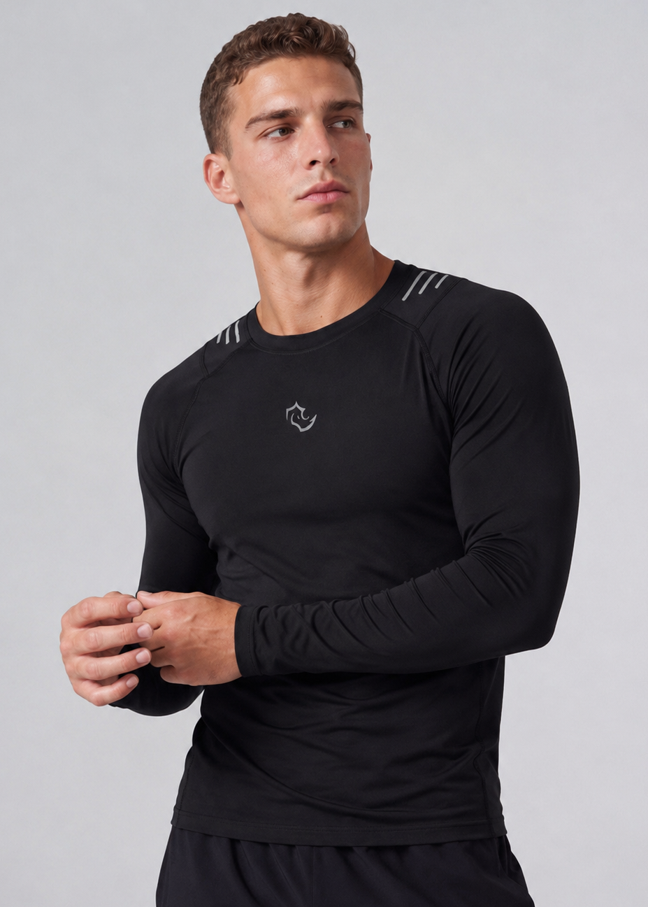 MIDNIGHT BLACK Long Sleeve CORE LONG SLEEVE