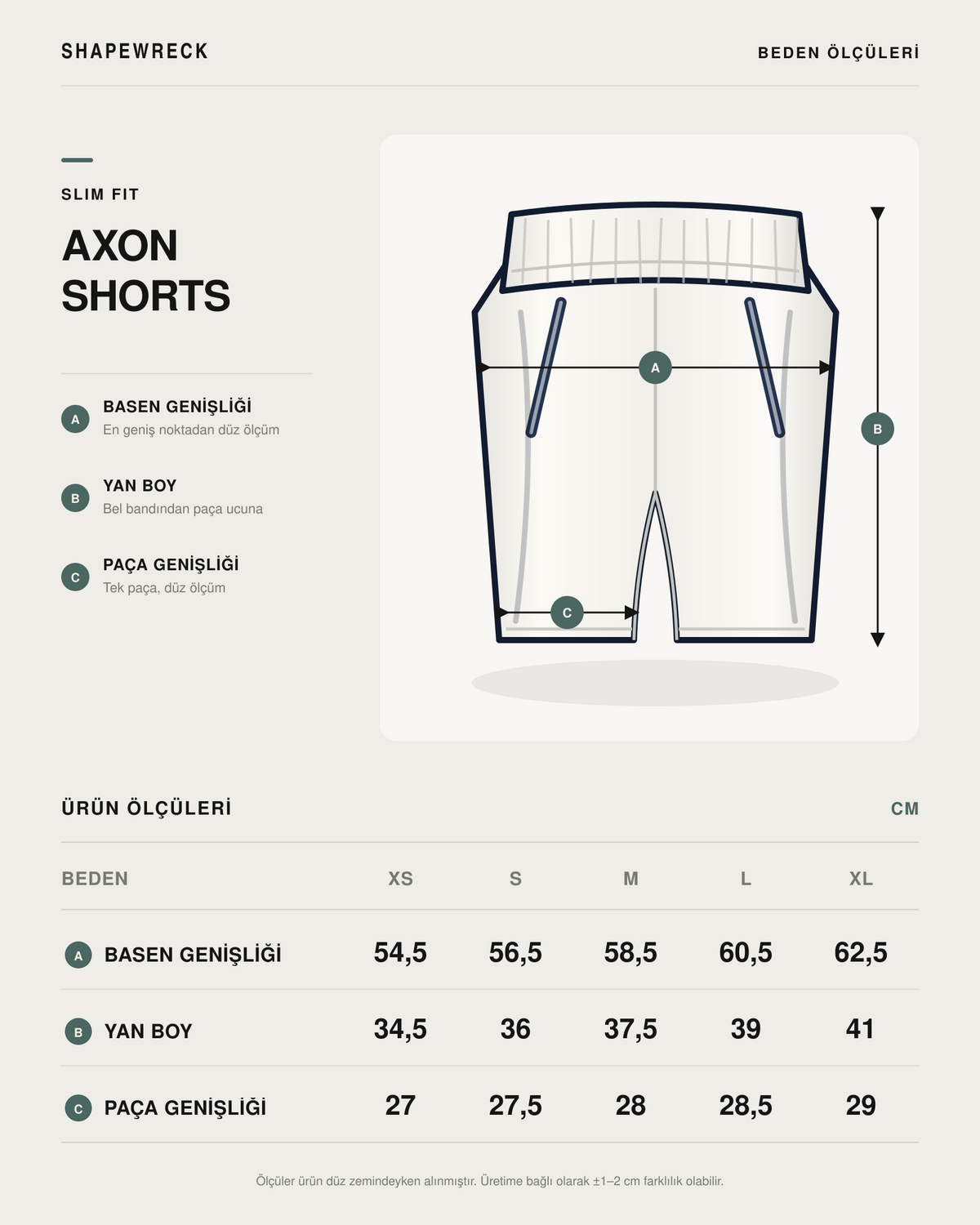 MIDNIGHT BLACK Shorts AXON SHORTS