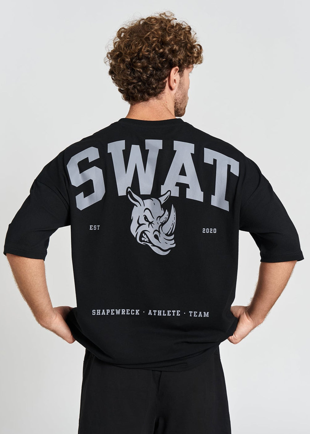 MIDNIGHT BLACK Tshirt SWAT OVERSIZED TEE