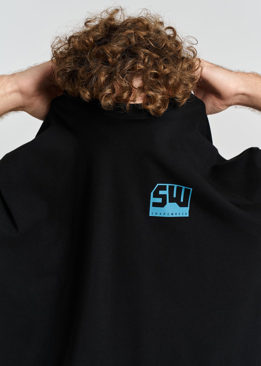 MIDNIGHT BLACK Tshirt WRECK THE WORLD OVERSIZED TEE