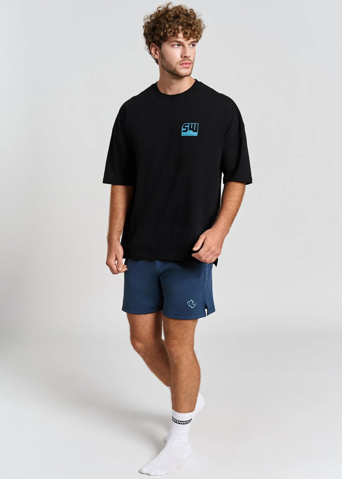 MIDNIGHT BLACK Tshirt WRECK THE WORLD OVERSIZED TEE