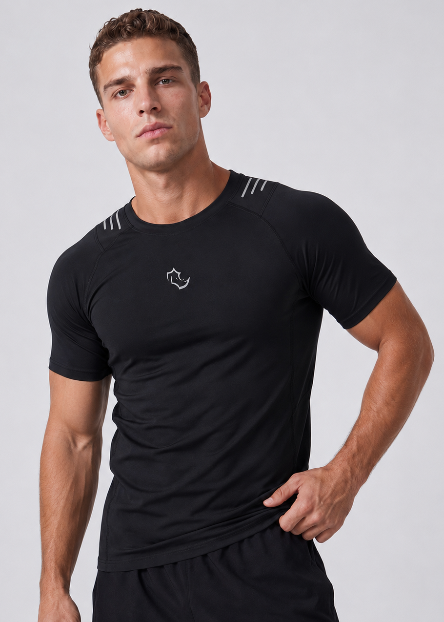 MIDNIGHT BLACK Tshirts CORE TEE