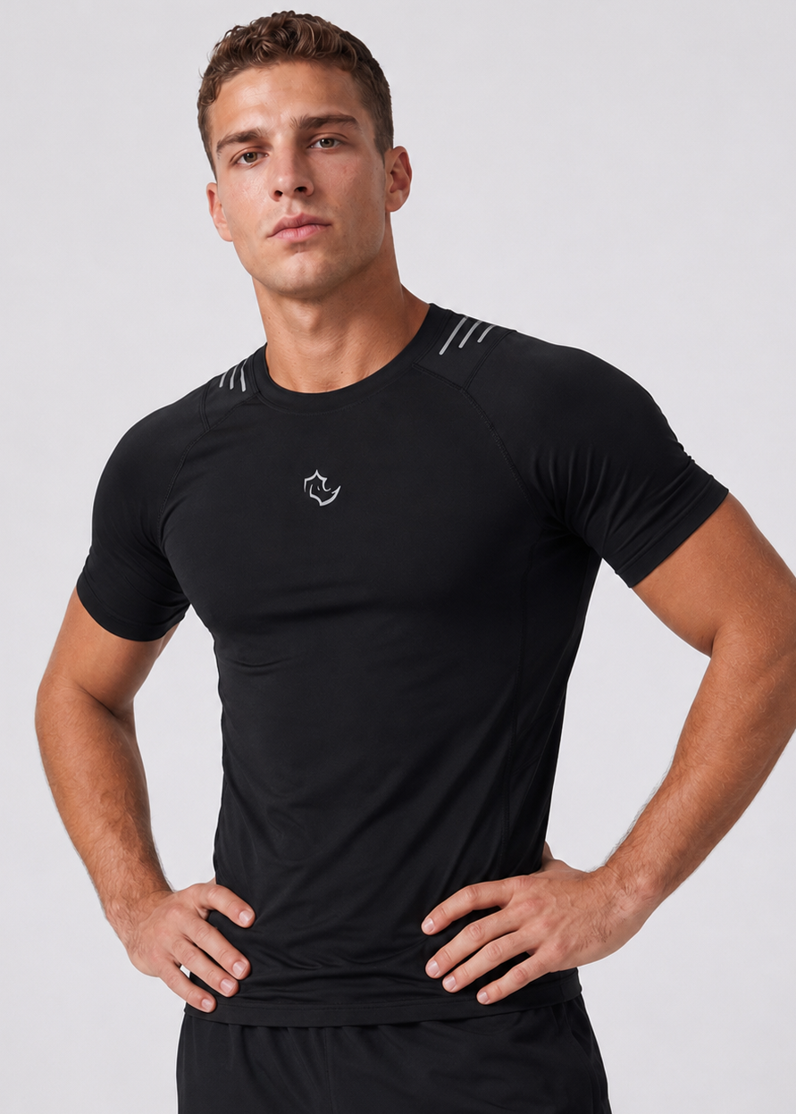 MIDNIGHT BLACK Tshirts CORE TEE