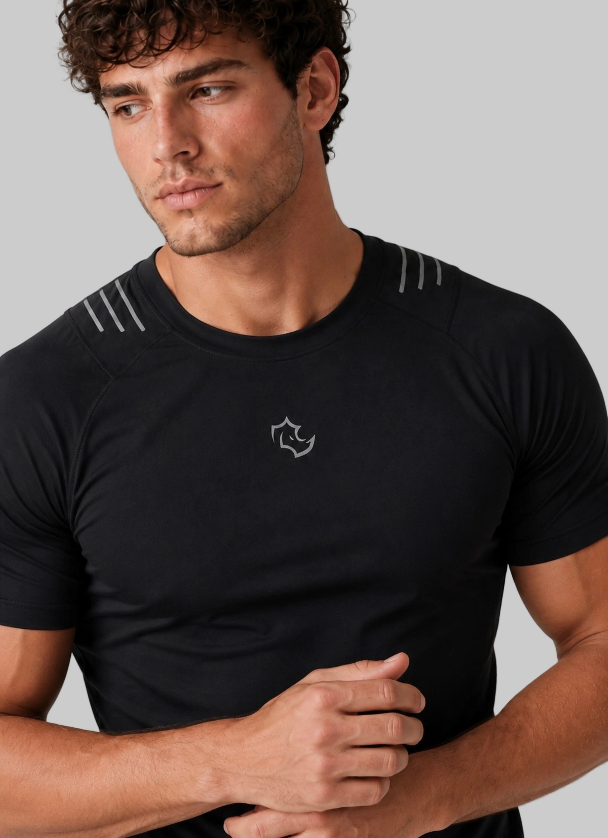 MIDNIGHT BLACK Tshirts CORE TEE