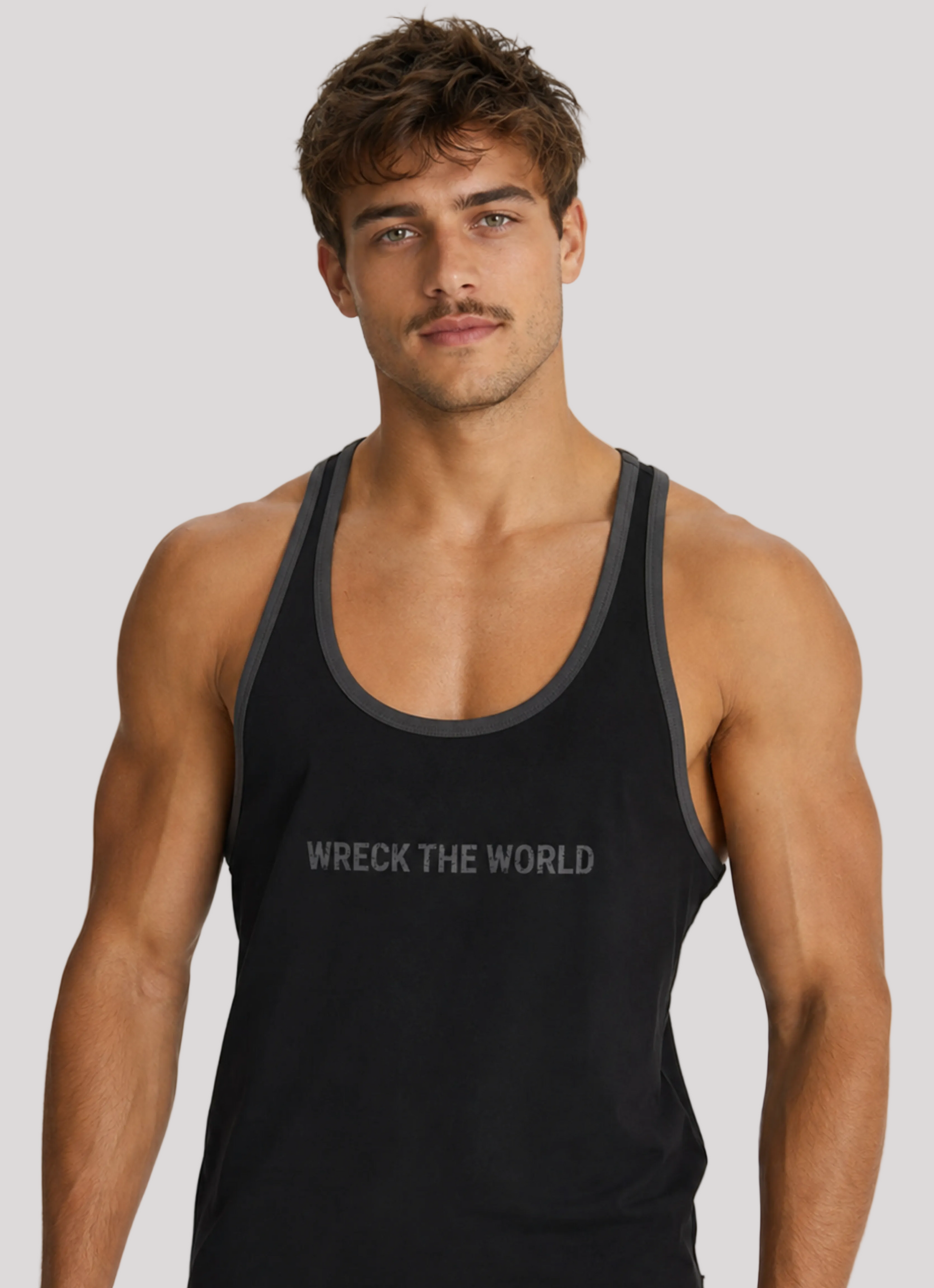NIGHT SHADE Tank WRECK THE WORLD STRINGER