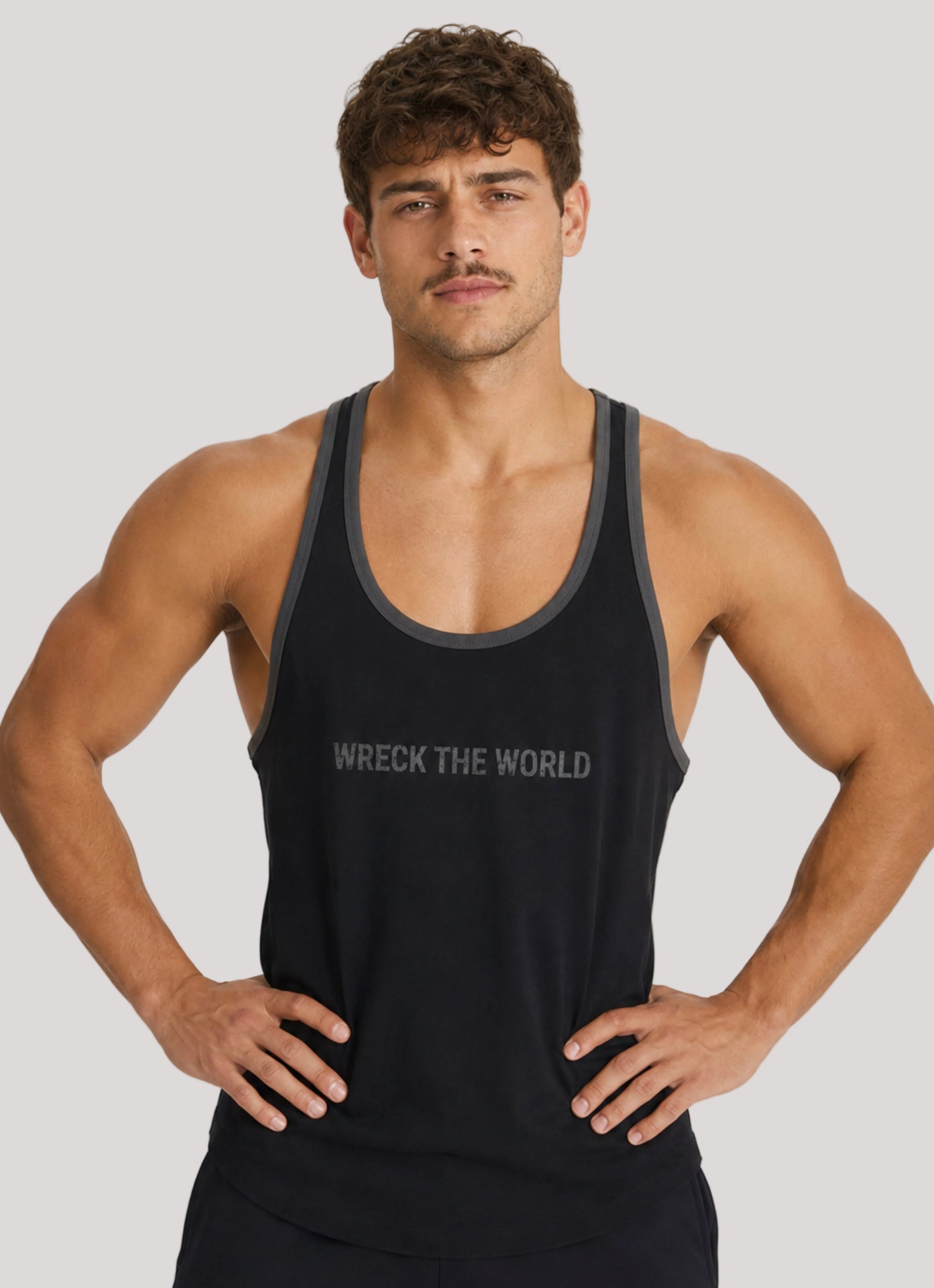 NIGHT SHADE Tank WRECK THE WORLD STRINGER