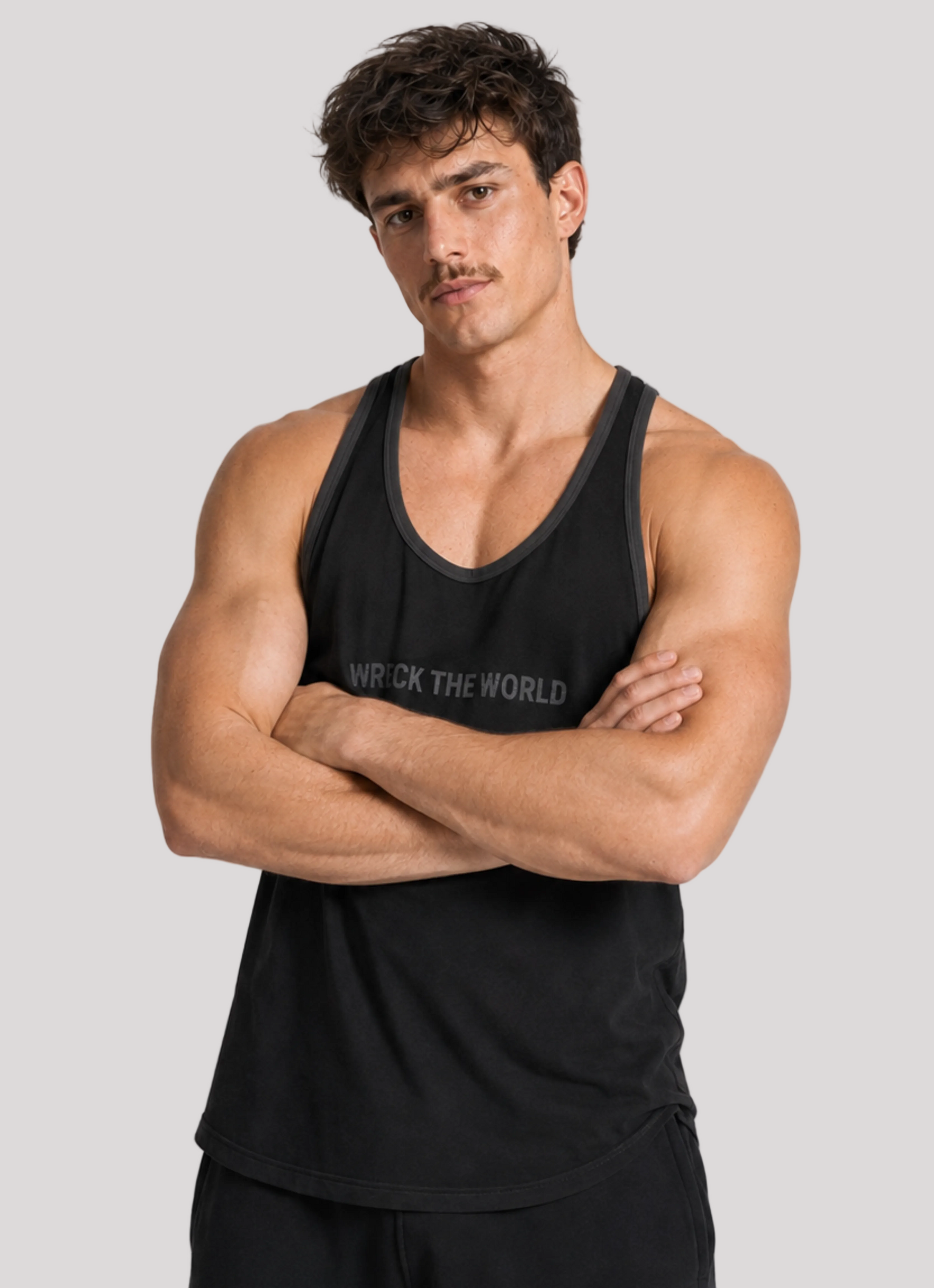 NIGHT SHADE Tank WRECK THE WORLD STRINGER