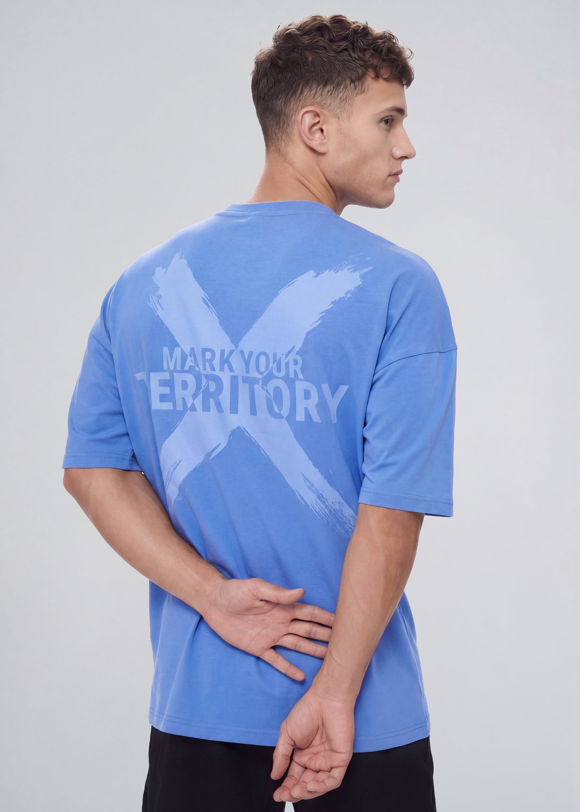 PERSIAN BLUE Oversize Tshirts X OVERSIZED TEE