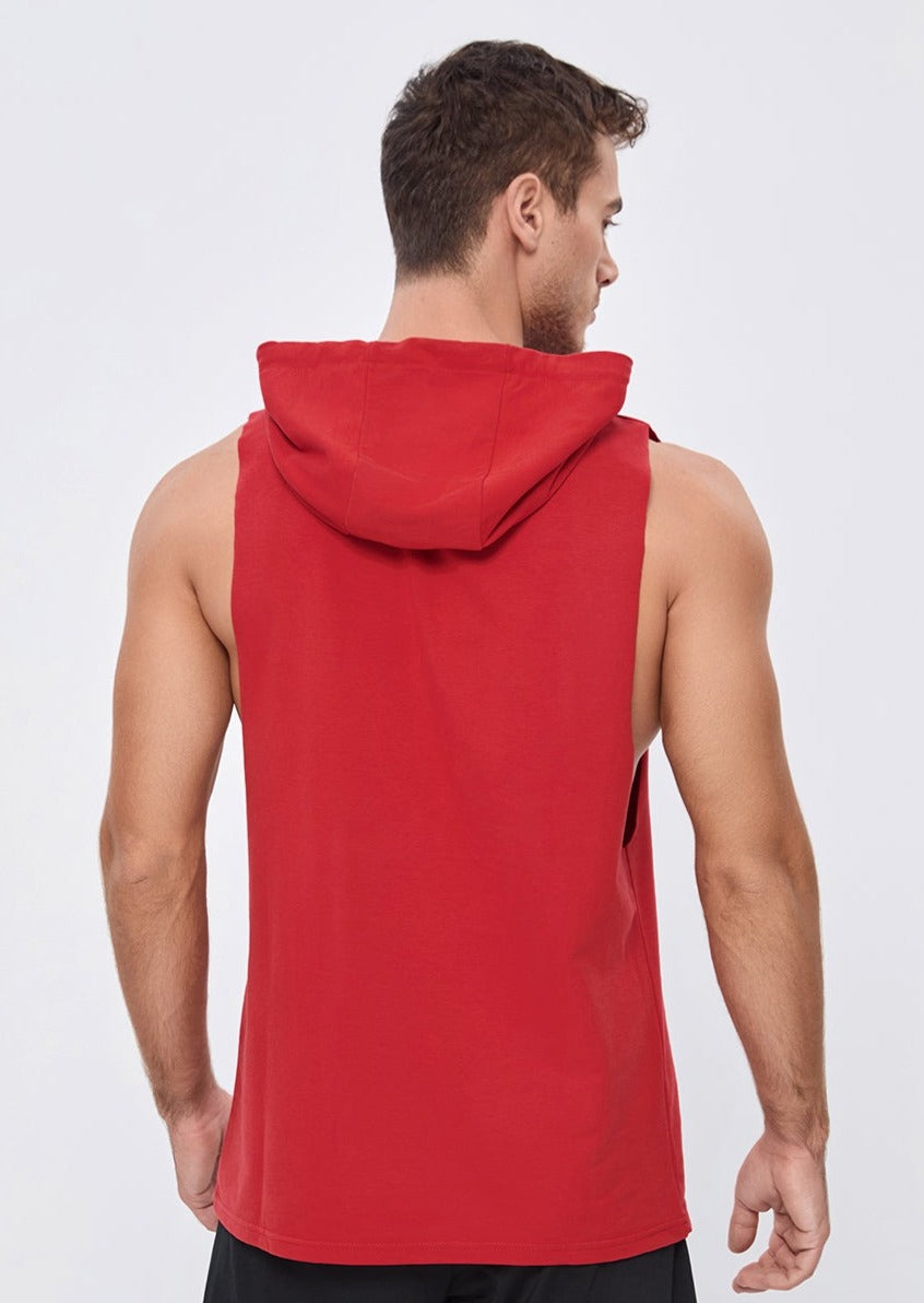 RELAXED FIT SHAPEWRECK HOODIE - RED