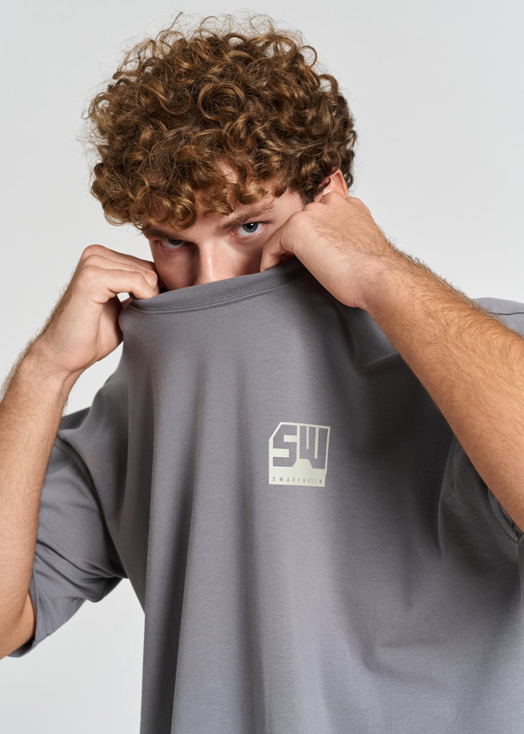 RHINO GREY Tshirt WRECK THE WORLD OVERSIZED TEE