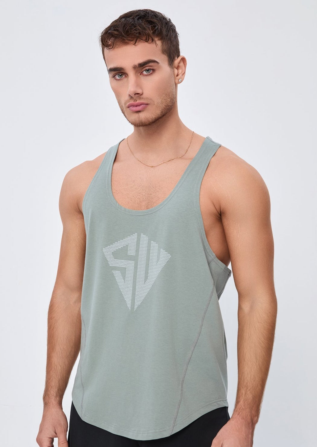 SLIM FIT Tshirts SW STRINGER - MOON GREY