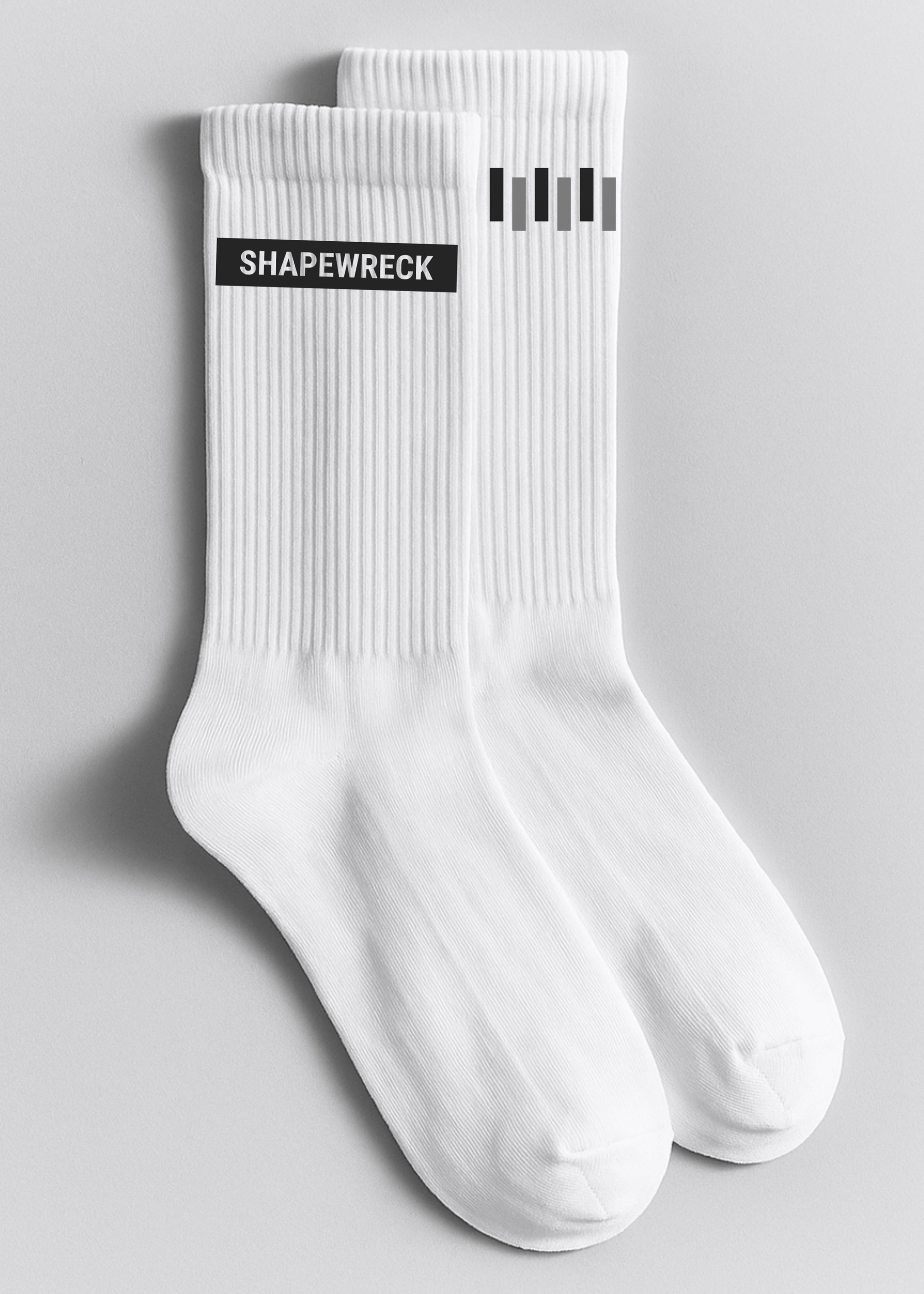 WHITE Socks Tek beden (EU 40–45 arası uyumludur) 3’LÜ SET | SHAPEWRECK WRECK PACK